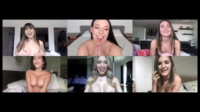 LanaRhoades Zoom會議狂野淫趴！被同事輪番爆操內射