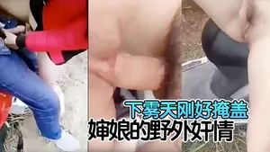 下霧天剛好掩蓋我和嬸孃的野外姦情